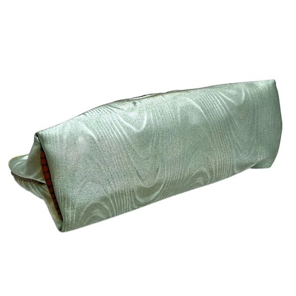 LOEWE - Light Green Dark Brown Beige PVC Pouch 103-071725 - Picture 3 of 7